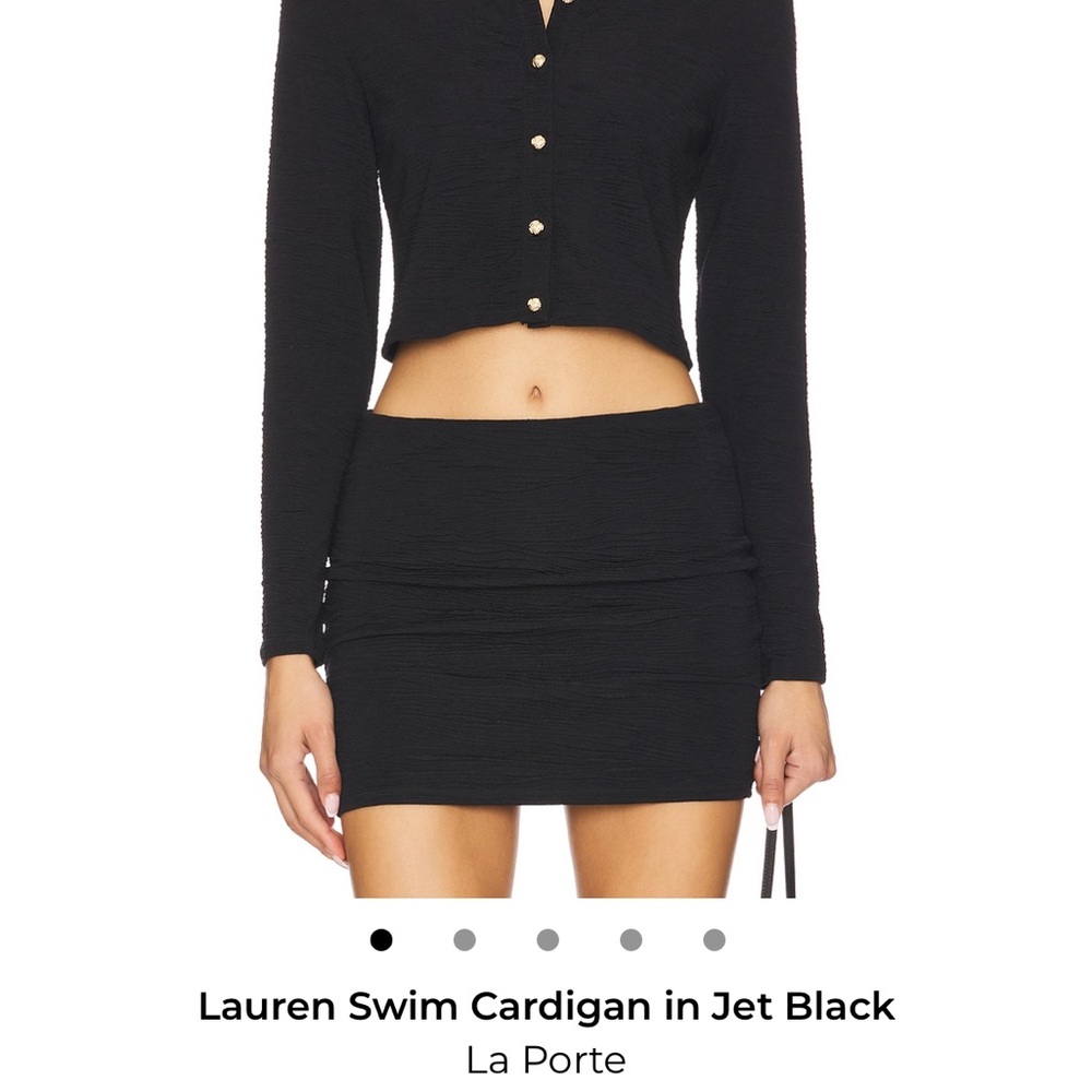 LA Porte button up swim cardigan